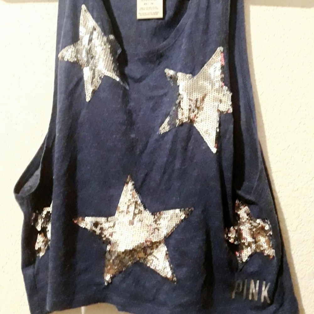 VS PINK half shirt tank Size XS